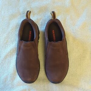❤️Women's Merrell Jungle Moc suede leather Dark Brown Slip-On Loafers Size 5.5❤️